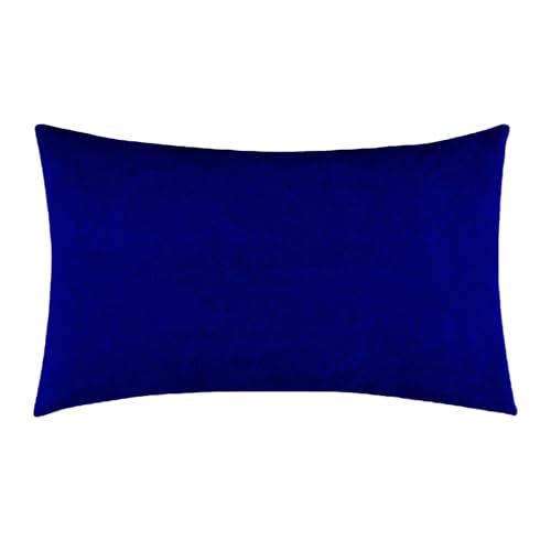 GADDA CO Waterproof Pillow Protector with Zipper | Dust Mite & Bed Bug Protection | Oil & Water Spill Resistant | 220 GSM Standard Size 18 x 28 Inch | Royal Blue | Set of 1
