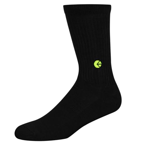 Ethika Men's Crew Sock | Black Logo -Flo Green-