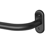 Wolistsa Curtain Rods for Windows 66 to 120 Inch, Black Wrap Around Blackout Curtain Rod, 1 Inch Adjustable...