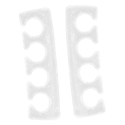 ARTSEWPLY 2Pcs Toe Separators for Women Comfortable Pedicure Tools Transparent Nail Art Dividers for Maintaining Toe Alignment Prevent Rubbing and Relieving Pressure