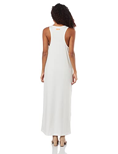 LP Easy Vestido Descolado Longo Off White M