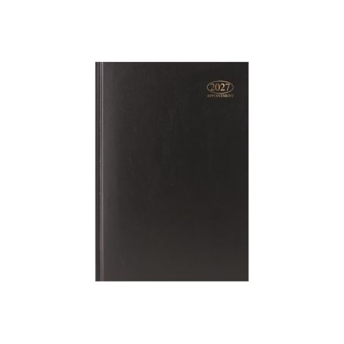 Image of 2027 Appointment Diary A4 Day Per Page - Black Hardback Daily Planner