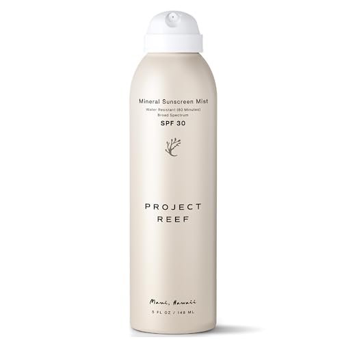 Project Reef SPF 30 Mineral Sunscreen Spray Non-Aerosol Reef-Safe Zinc Sunblock with Natural Ingredients for All Skin Types