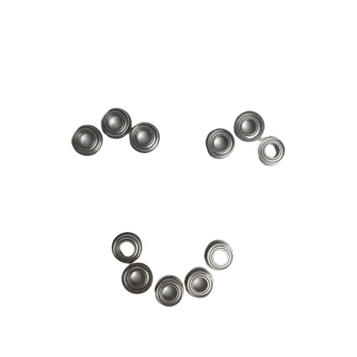 Rodamiento de brida F687ZZ 7x14x5mm pack de 10 piezas con doble blindaje metálico