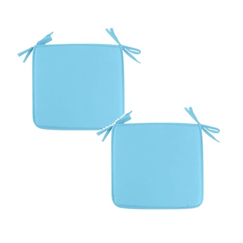 2 Pack Square Seat Cushions with Ties, 15