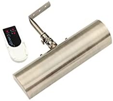 Concept Lighting 202L Cordless Remote Control LED Picture Light-7 3/4 inch Antique Brass with Silver Undertones, Small