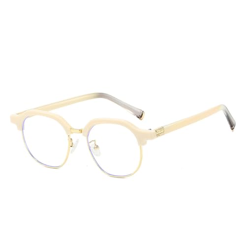 Lunettes de soleil rétro de style demi-montures classiques vintage au design grand format unique