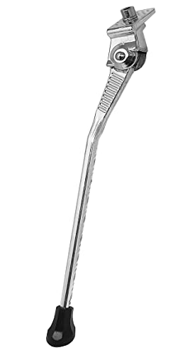Cavalletto Laterale Bici misura tagliabile reggi ciclo Universale da 16'' a 29'' Alluminio supporto per Biciclette accorciabile, robusto e antiruggine, piedino di Gomma Antiscivolo