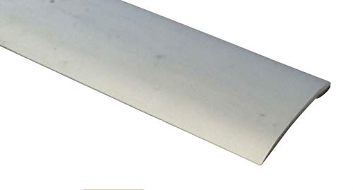 Self Adhesive Stickdown Carpet Metal Cover Strips Door Bar Thresholds (900mm, Silver)