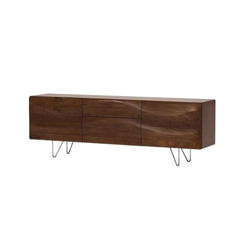AERTSDFGT Mueble Buffet Moderno ​​210cm Consola Recibidor Retro de Madera Maciza, Alacena Almacenaje con Cajones para Salón, Mueble Almacén Central Apto para Hoteles y Hogares​