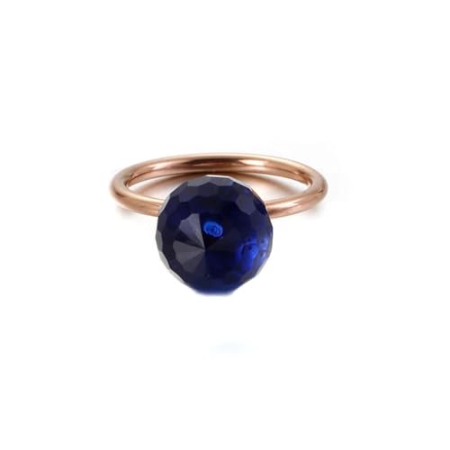 Bague Boule de Cristal pour Femmes et Filles - Anneaux Tendance Milanbgirl