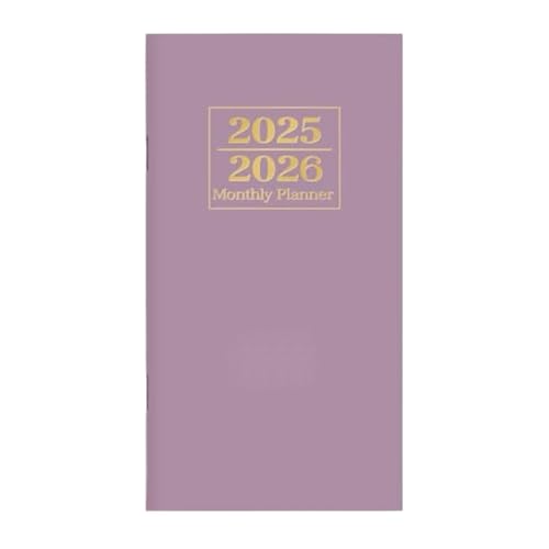 2025-2026 Planificador mensual, planificador mensual 2025-2026 - Cuaderno de planificación multifuncional | Notebook organizador académico compacto de 24 meses para estudiantes universitarios, maestro