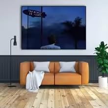 LIRHIQYGF Póster de lienzo con estética motivacional clásica para decoración de interiores del hogar con ambiente cálido (80x120cm/marco)