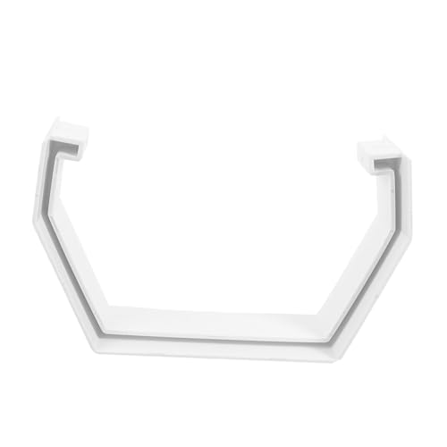 jojofuny Conector de PVC para Canalón de Extensión y Unión Resistente para Bajantes Sistema de Drenaje para Canalones Cuadrados Accesorio Duradero para Desagüe de Agua de Lluvia