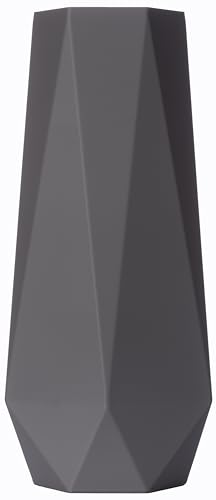 3D Vase Dekovase Bao XL 38cm Bodenvase Dunkelgrau Deko Vase Pampasgras...