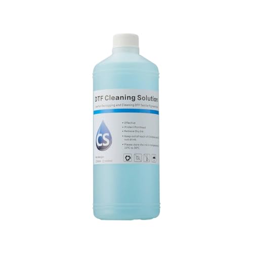 BEIBEINOYA Tinta DTF de 500ML, Recarga de Tinta pigmentada DTF, Compatible con impresoras XP600 L1800 I3200 L805 ET-8550 XP15000 L800 L805 R1800 R2400(Cleaningliquid500ml)