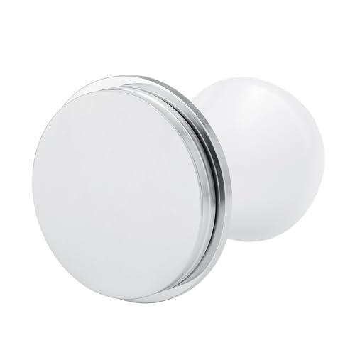 Normcore 49.7mm Coffee Tamper V4.1 Mini, Spring-loaded Tamper For La Pavoni Pre-Millennium, ROK Espresso Maker, 304 Stainless Steel Flat Base, White by Normcore - Used condition - Image 4