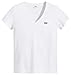 Levi's Vneck Camiseta, Blanco (White + 0002), Small para Mujer