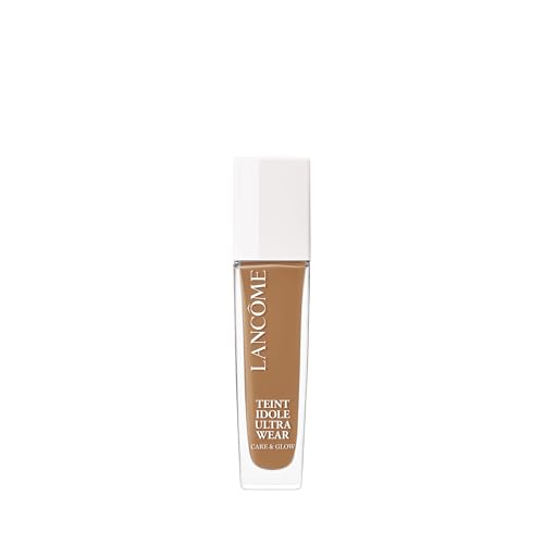 Lancôme - Teint Idôle Ultra Wear Care & Glow Fond de Teint 455W - Soin Hydratant, Repulpant, Illuminateur de Teint, SPF 25 - Longue Tenue Sans Transfert, Effet Bonne Mine 24h - Fabriqué en France