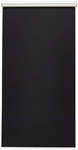Amazon Basics Cordless Blackout Roller Blind, No Drilling Required, 70 x 160 cm - Black