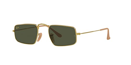 Ray-Ban Unisex RB3957 Julie Rectangular Sunglasses, Legend Gold/Green, 49 mm - image 1