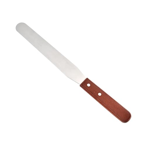 LALADEFIEE Spatule Cire Épilation Inox avec Manche Bois Spatule Cire Épilation Outil Professionnel et Domestique