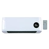 alpina Chauffage Mural 1000 2000W   Chauffage Céramique PTC avec Télécommande   Réglable en Température et Minuterie   Radiateur Mural pour Intérieur, Blanc