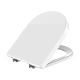 tapa wc universal Fácil de instalar: Fácil de instalar y diseñado para adaptarse a la mayoría de los inodoros alargados. La función de liberación rápida permite una fácil extracción.