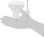 Amazon Basics 65W Equivalent, Soft White, Dimmable, 10,000 Hour Lifetime, BR30 LED Light Bulb | 6-Pack