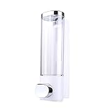 400ml Soap Dispenser Wall Mount, Hand Liquid Shampoo Shower Gel Dispenser Manual Commercial Lotion Container for Bathroom Kitchen Office,1 Chamber