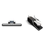 Casio CDP-S110BK Digitalpiano mit 88 gewichteten Tasten, schwarz & M-Audio SP-2 - Universal Sustain Pedal mit Piano Style Action