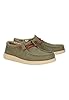 HEYDUDE - Men's Wally Waxed Canvas Slip-On Shoes, Olive, 7 UK #1