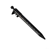 Vernier Caliper Pen with 0 5mm Gel Ink Roller Ball and Measurement Ruler for Dual Purpose Use in Writing and Measuring Tasks (blue refill)