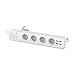Produktbild Smart Steckdosenleiste, Stromzähler, Steckdosenleiste mit USB, 4X Netzstecker, 4X USB-Anschluss, WLAN, App, Timer Funktion, intelligentes Steuerungssystem, Strong Helo-Power-4, weiß