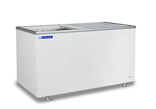 Image of Blue Star GT4-500M 500 Liter Glass Top Deep Freezer (White)