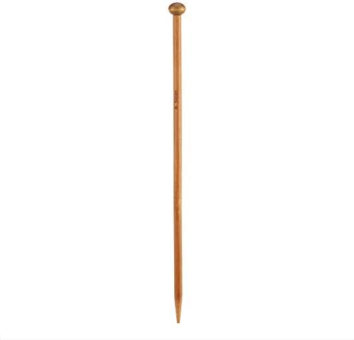 GOTOTOP Knitting Needles Set, 18 Sizes Single Pointed Carbonized Bamboo Knitting Needles for DIY Handmade Sweater Scarf Woolen Items (2mm to 10mm)