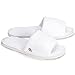 Nicely Neat 6 Pack White Open Toe Coral Fleece Home and Travel Slipper - Large