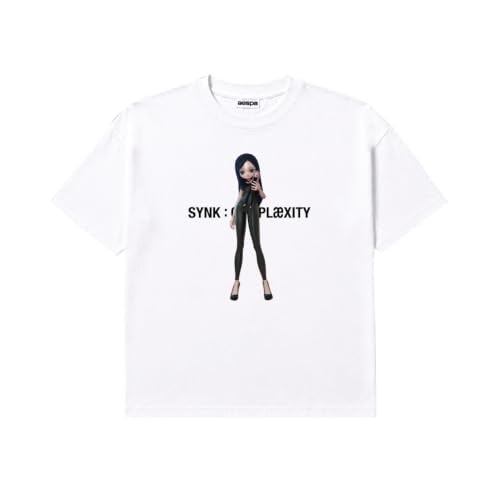 Image of Official Synk Complæxity Tour T-Shirt, White - Giselle, One Size
