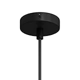 DESIGN VERSATILE E DISCRETO: Realizzato in metallo resistente, questo rosone da soffitto si adatta a diversi stili d'arredo, dal minimal all'industrial, offrendo una soluzione discreta ed elegante