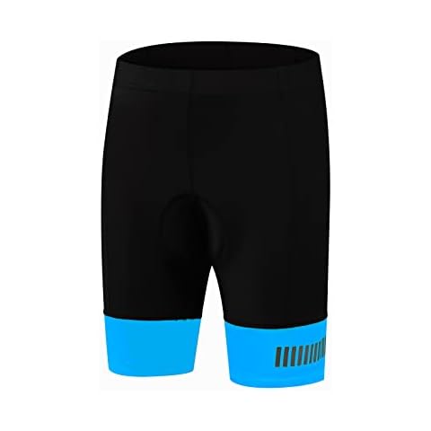 BASADINA Kids Padded Bike Shorts Girls Cycling Biking Pants 3D Padding Bike Shorts for Boys Black Blue Cover