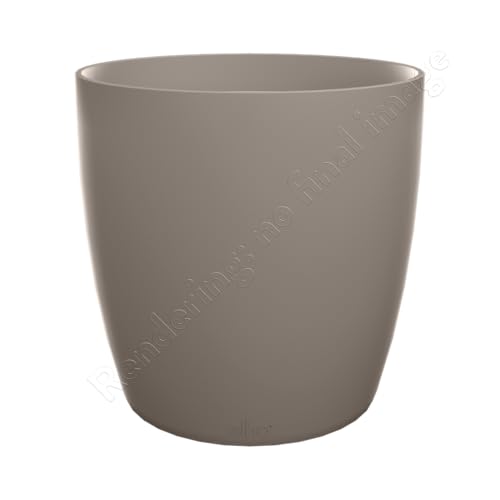Elho The Coffee Collection Round 16cm - Vaso per piante da interno - Realizzato con caffè macinato e plastica riciclata - Marrone/Cappuccino Marrone