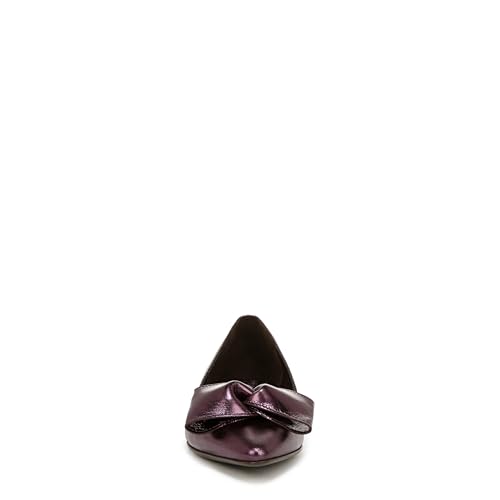 Naturalizer Womens Havana Pointed Toe Slip On Dress Ballet Flat Deep Plum Purple Bow 5 M — view 4