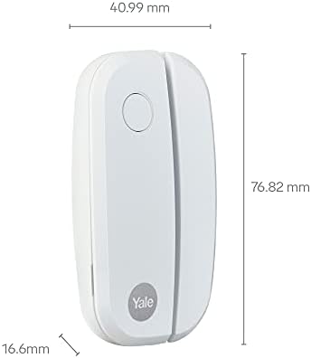 Yale AC-DC Sync Alarm Door/window Contact - Sync Smart Home Alarm - 200 m range - Works with Alexa - The Google Assistant - Philips Hue , White