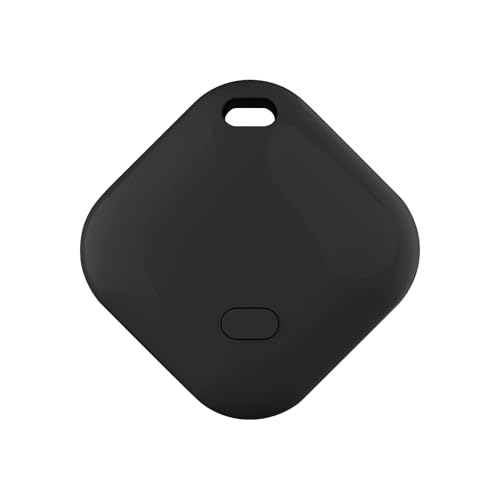 BuLuHAHA Air Tag Smart Tracker compatível com a pesquisa da Apple, resistente à água, localizador de objetos Bluetooth para chaves, malas, bagagem e animais de estimação. (Preto, 1 pacote)