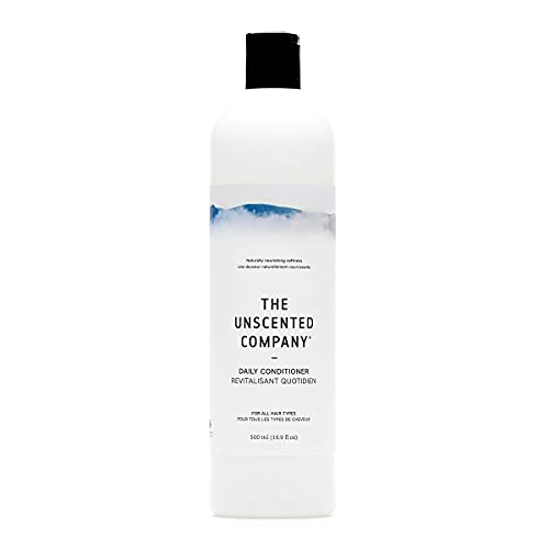 The Unscented Company Daily Conditioner, For All Hair Types, Fragrance Free, 16.9 fl oz (500 ml)