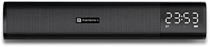 Portronics Decibel 1 10W Wireless Soundbar with TWS, Bluetooth 5.0, Clock & Alarm, Upto 6Hrs Playtime (Black)