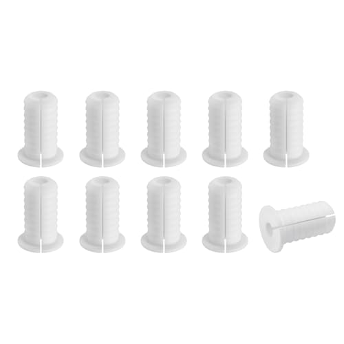 uxcell 10pcs Wall Grommets 3/4" 19mm Silicone Anti-Slip Wall Pass, White