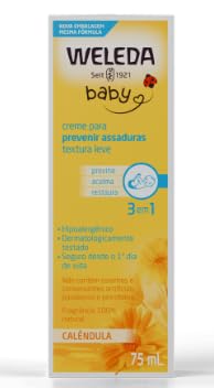 Weleda Babycreme de Calêndula | Proteção Natural Contra Assaduras | Fórmula Suave com Calêndula e Camomila | 75 ml