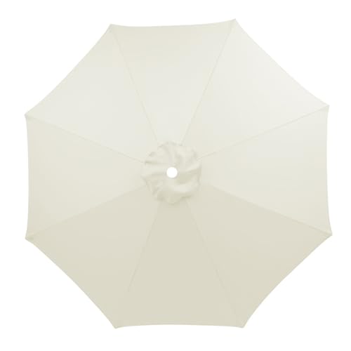 DSQSasahip Housse de rechange pour parasol de 3 m - 8 baleines - Pour jardin, terrasse, cour, plage, piscine, marché (auvent uniquement)