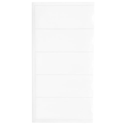Klebeshop24 Torby na plecy samoprzylepne, przezroczyste | 20 lub 100 sztuk | rozmiar do wyboru | kieszenie z tyłu | samoprzylepne kieszenie na etykiety / 50 x 130 mm, 100 sztuk